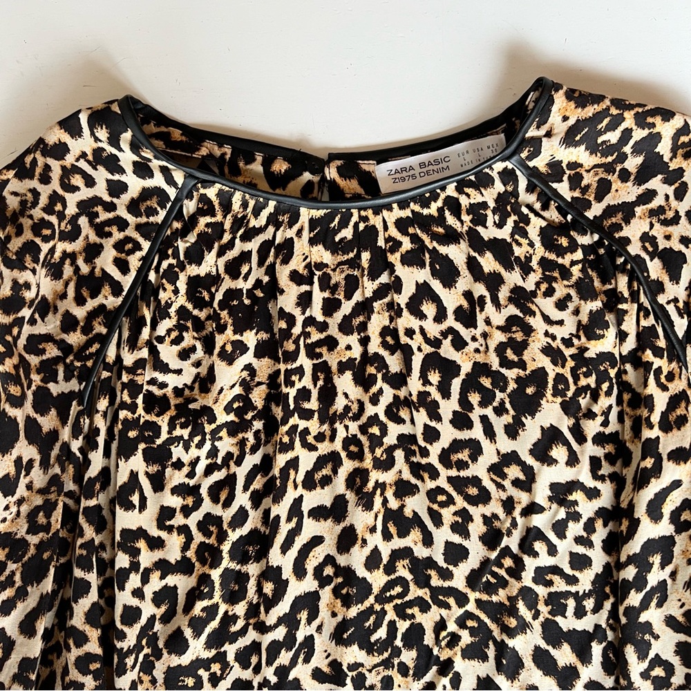 BNWT Zara Leopard Print Top - Picture 2 of 12